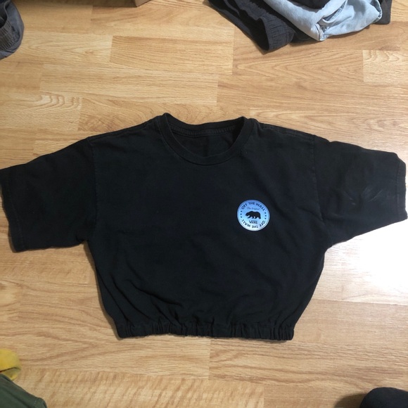 Reworked Cinched Waist Vans Crop Top - Picture 6 of 6